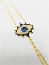 Evil Eye with Eyelash Slave Bracelet Adjustable Hand Chain| 925 Sterling Silver Good Luck Lucky Charm
